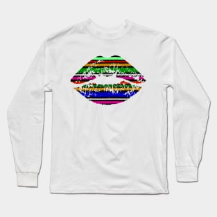 Serape Lips Long Sleeve T-Shirt